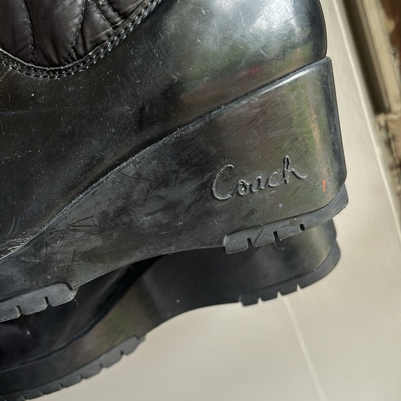 COACH | "Cantina" Quilted Puffer Wedge Winter Boots Size 7 - Picture 7 of 8